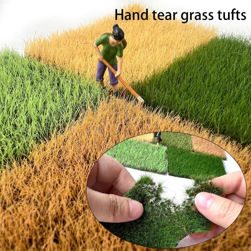 12mm Miniature Grass Clusters Hand-Tearable Model Grass For Diorama Sand Table Model Building Scene Layout DIY Craft Supplies