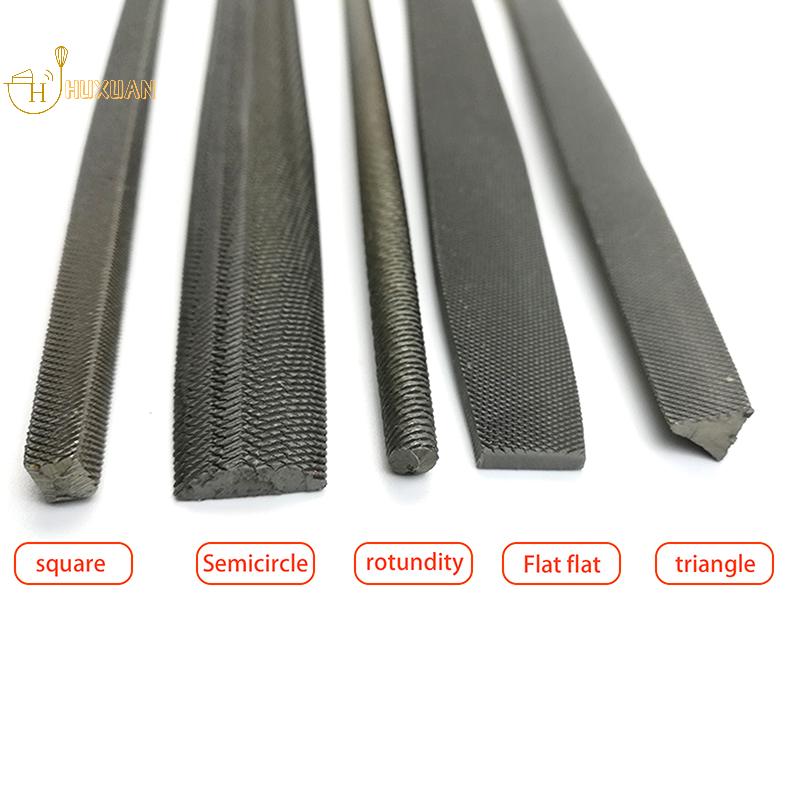 1/5Pcs 6 Inch Steel Files Set Flat/Round/Half Round/Triangle/Square For Metalworking Woodworking Steel Rasp File Flat