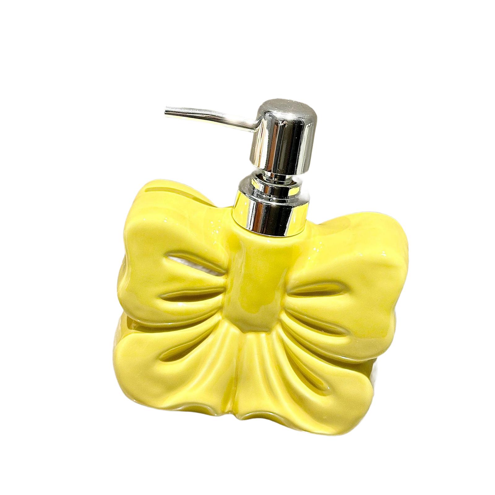 

Bow Hand Soap Dispenser ,Decorative, Cute ,Lotion Bottle, Ceramic Hand Soap Bottle for Hand Soap, Lotion ,Shampoo