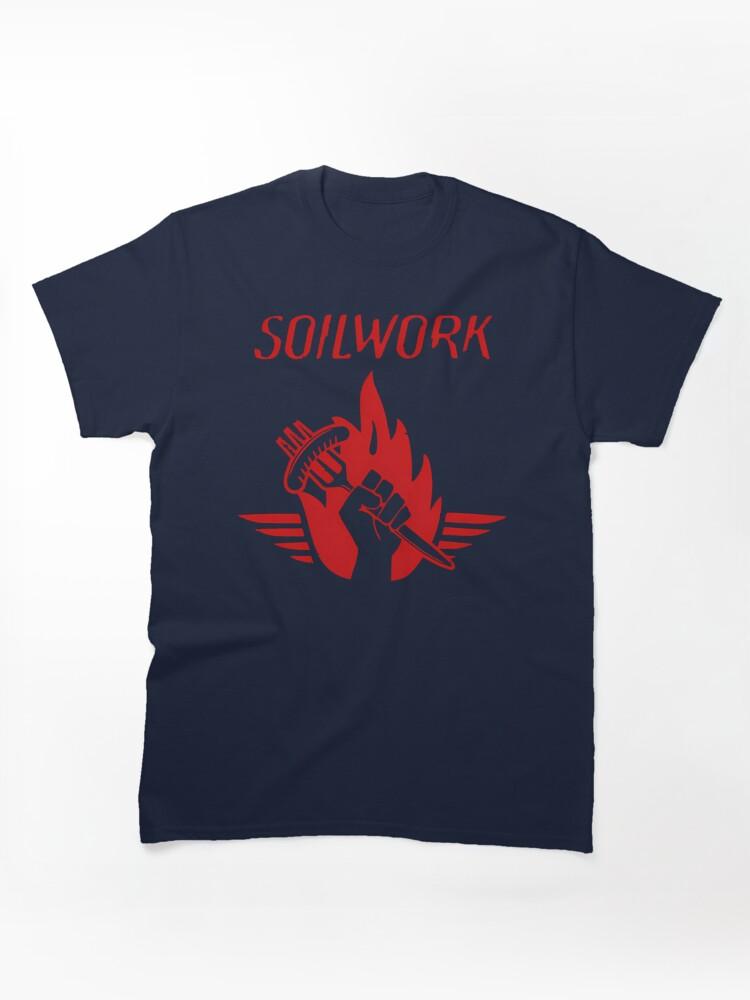 Fist Holding Fork and Fire Flame Classic Unisex T-Shirt