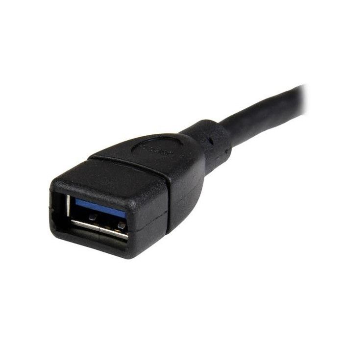 Câble d'extension / Rallonge USB 3.0 A vers A 15cm - Rallonge USB A vers USB A de 15 cm - M/F - Noir - USB3EXT6INBK