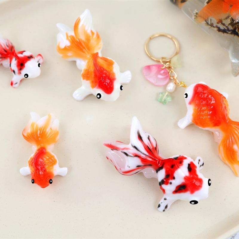 Unique Silicone Mold for 3D Goldfish Lucky Bag Resin Epoxy Casting Molds for Home Decor Ornament Water Bag Tabletop Mold