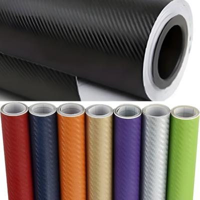 3D samolepky na auto z uhlíkových vláken Vícebarevná fólie v rolích Vinylový obal na interiér Samolepka na auto styling Dekor na kůži na motocyklu notebooku