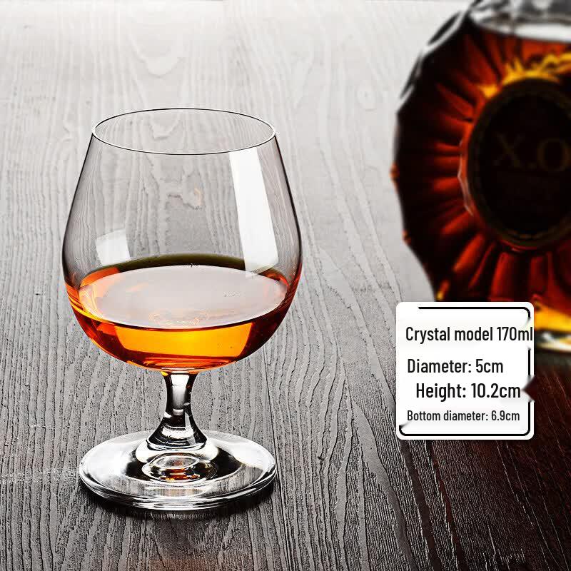 European Low-Stem Crystal Brandy & Whiskey Glass