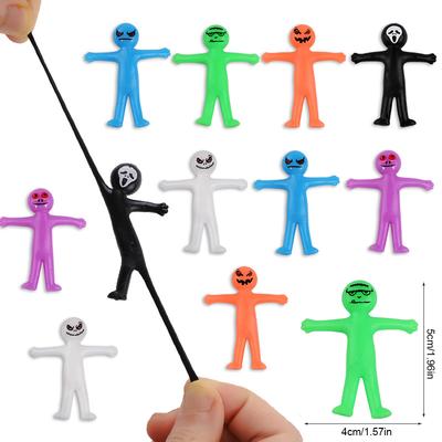 12-36 ks Legrační malý muž Halloweenská pružná hračka Dětské Halloweenské narozeninové párty laskominy Plnič do tašky s dobrotami Trik nebo koleda Kbelík