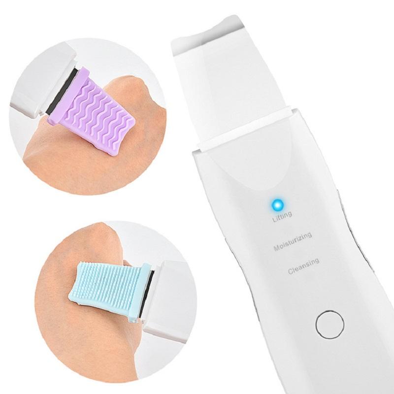 Vibration Massage Skin Scrubber Deep Face Cleaning Spatula Blackhead Remover Peeling Shovel Facial Pore Cleaner Face Lift Tool
