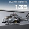 MISINI M8024 AH-1W Super Cobra Armed Helicopter Building Blocks Set, 958-Piece Military Medium-Sized 1:35 Scale Helicopter Building Blocks Set, Perfec