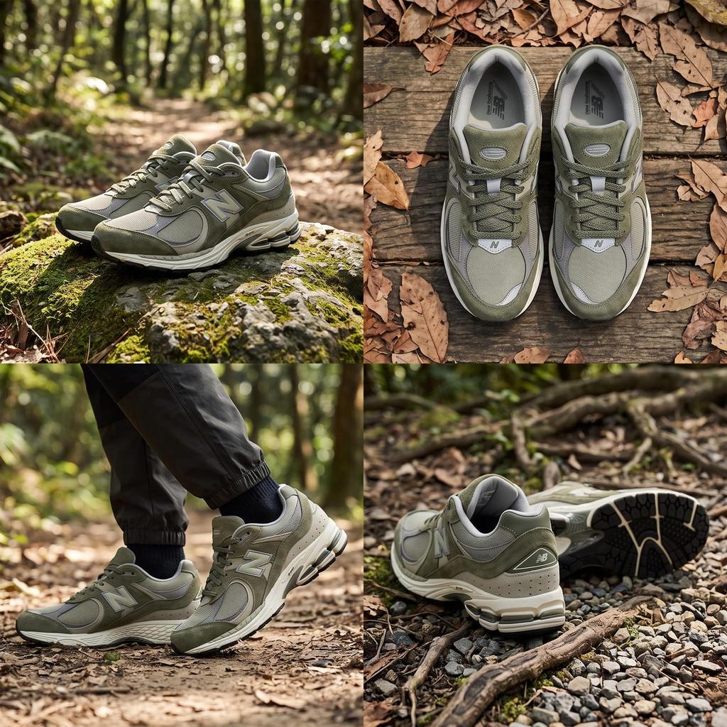 New Balance NB 2002R Low top Casual City Commuting Running Shoes Unisex Dark Green U2002RCA