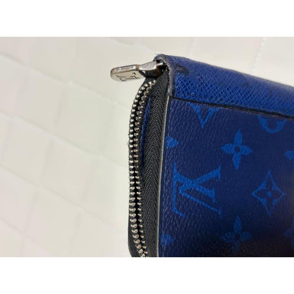 Used LOUIS VUITTON Monogram Long Wallet Blue
