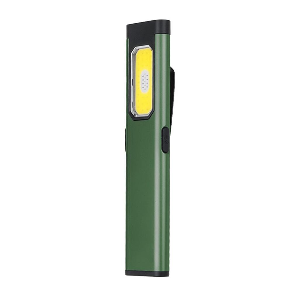 LED EDC Flat Flashlight With Clip and Magnet Pocket Lantern Flood Work Light 3 Modes for Mechanics Automotive Camping Emergency