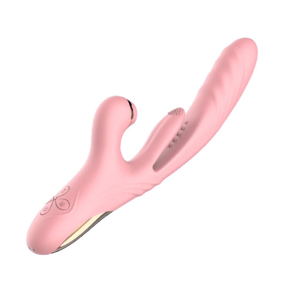 Wibrator Dildo Pchający 3 Pchający Wibrujący 10 Pulsujący 7 Ssący Wibrator z Zabawkami Dla Dorosłych, Wibrator Punktu G i Łechtaczki