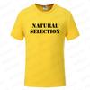 Natural Selection Printing Man T-shirts Evolution Graphic T Shirts Fashion Streetwear Harajuku Tops Male Oversized Clothing