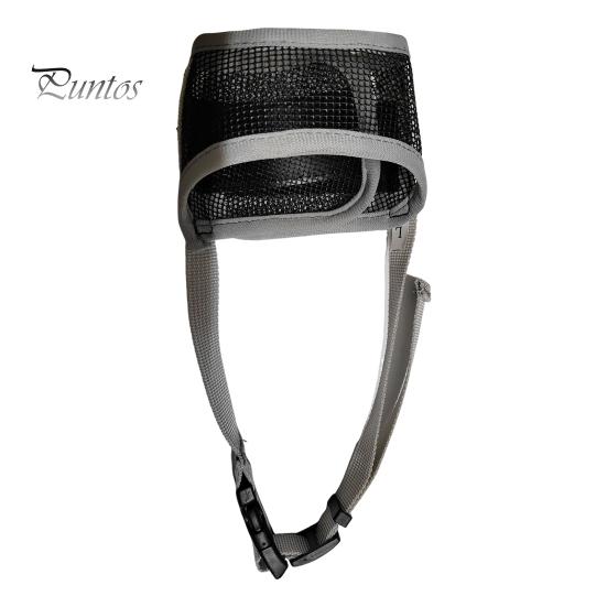 

Намордник для собак, регулируемая сетка, собачья защита рта, предотвращающая укусы, жевание, облизывание, дышащий, не лай, намордник для больших собак M серебряный серый