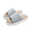 Japanese linen slippers female silent indoor couple home soft bottom non-slip breathable four-season slippers home men