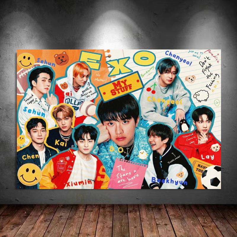 exo 100% Round Full Drill 5D DIY Diamond Painting Embroidery Cross Stitch Rhinestone Décor