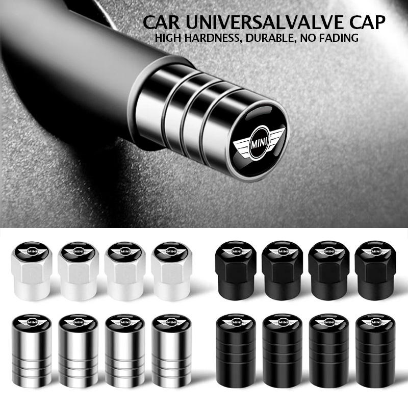 4Pcs Car Tire Valve Stems Cap Tire Valve Cap For MINI One Cooper JCW Countryman Clubman Cabrio Paceman Coupe Roadster Clubvan