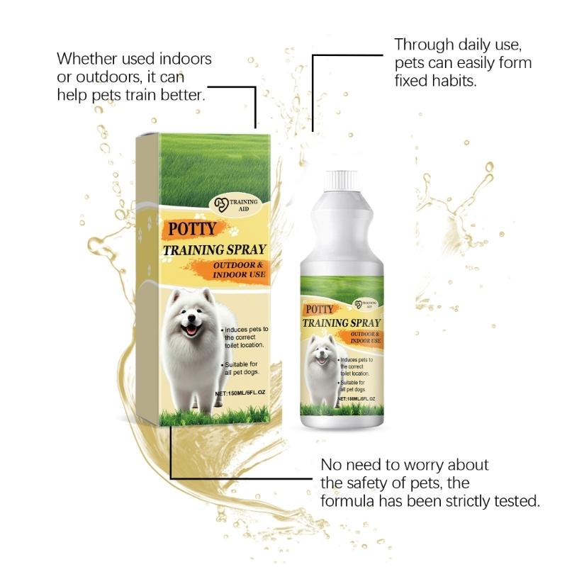 Daily Use Pet Toilet Training Sprays 150ml Bathroom Training Extracts For New Pet Parent Efficient Defecation Inducer