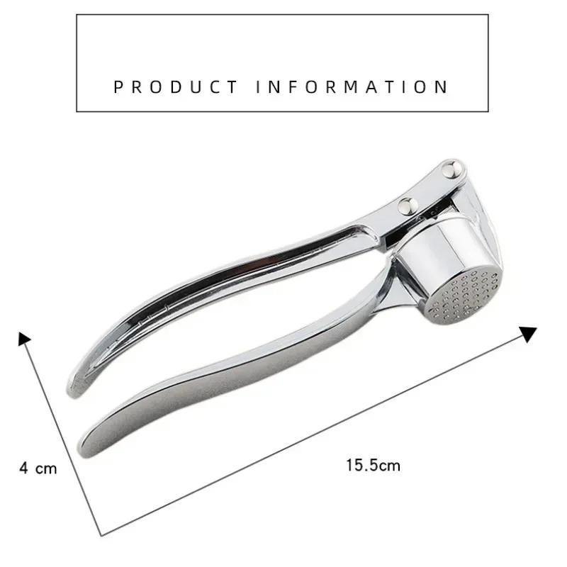 Garlic Press Garlic Smasher Squeezer Stainless Steel Manual Press Grinding Tool Handheld Ginger Mincer Tools Kitchen Accessories