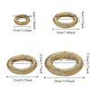 Donut Shape Singing Bowl Mat Nepalese Wooden Fish Coaster Sound Copper Out Mat  Meditation