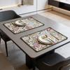Washable Cotton Linen Table Mats 12 X 18 Inch Table Protector Dining Room Kitchen Party Wedding Festival Home Restaurant Decoration Placemats
