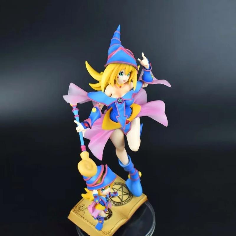 Dark Magician Girl Action Figure With Mana Magic Form Boxed Pvc Statue On Magic Book Base For Anime Game Fans