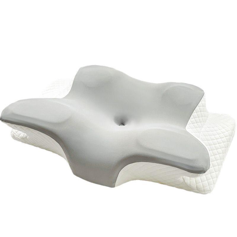 Butterfly Shape Memory Foam Pillow Side Sleepers Adults Neck Support Medium Firmness Ergonomic Contour