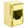Double Compartment Detachable Card Deck Box, PU Magnetic Cover Separate Card Case, Holds Over 200 TCG Cards with Accessory Tray (Yellow & Green)