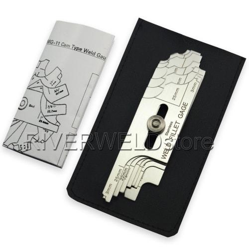 RIVERWELD 7-Piece Fillet Weld Gauge Set, RL Gauge, Weld Inspection Test, Ulner Metric