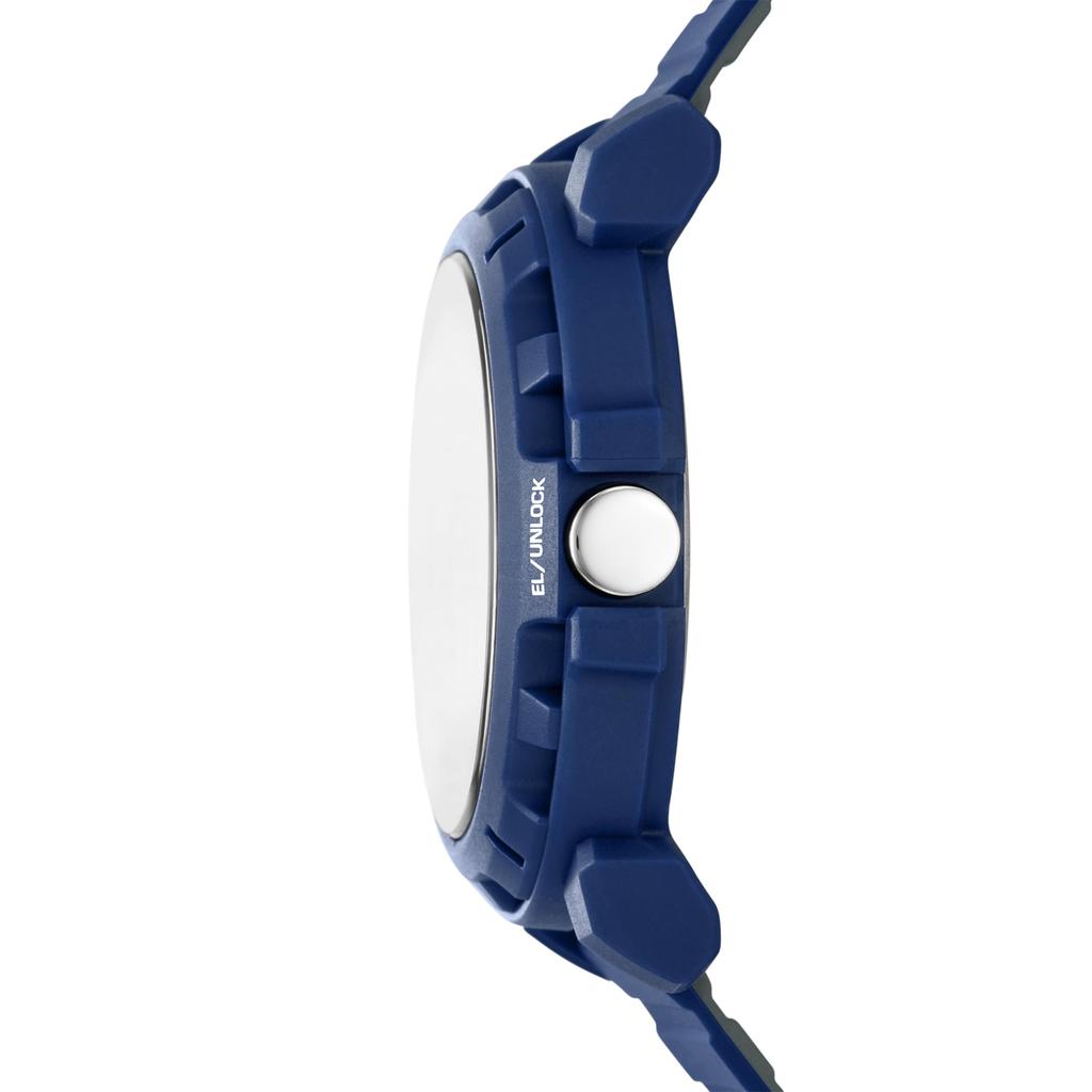 Skechers Newkirk SR5252 Men's Digital Watch Blue Silicone Band 51mm Case 100m Water Resistant Sports Wristwatch