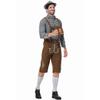 Men's Beer Suit Overalls Suit, German Beer Suit Party Suit, Plaid Shirt