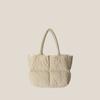Autumn and winter women's bags, Ringotte bags, puffs, padded plush bags, cotton-filled pillow bags, shoulder bags, down handbags.