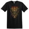 Metal Band Graphic T Shirt Skull Art Flames Wings Design Cool Tee