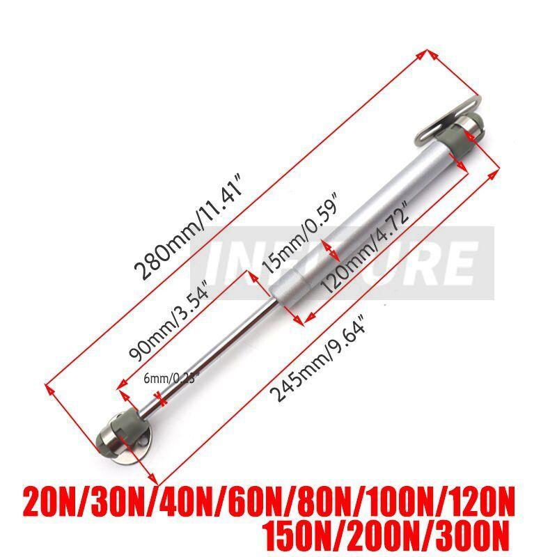 4pcs 20/30/40/60/80N 100N-300N Gas Strut Cabinet Door Lift Support Pneumatic Rod Hydraulic Spring Hinge hydraulic support bar