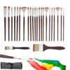 25Pcs Artist Paint Brushes Set Professional Artist Paintbrushes Acrylic Oil Watercolor Acrylic Painting for Artists Beginners