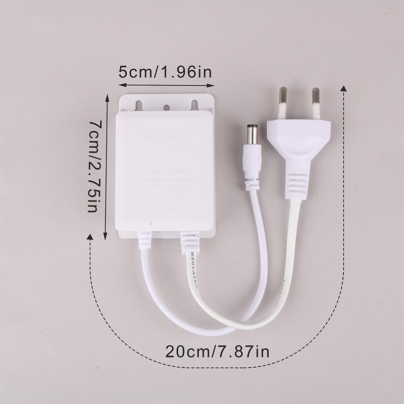Ac 220V Input Dc 12V Output Supply Eu Plug Outdoor Waterproof Power Adapter Charger For Cctv Security Ahd Analog Ip Camera