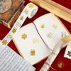 500pcs Clear Christmas Stickers Roll Seal Stickers Self-Adhesive Seals Label Decals for Holiday Invitations Cards Gift Decor