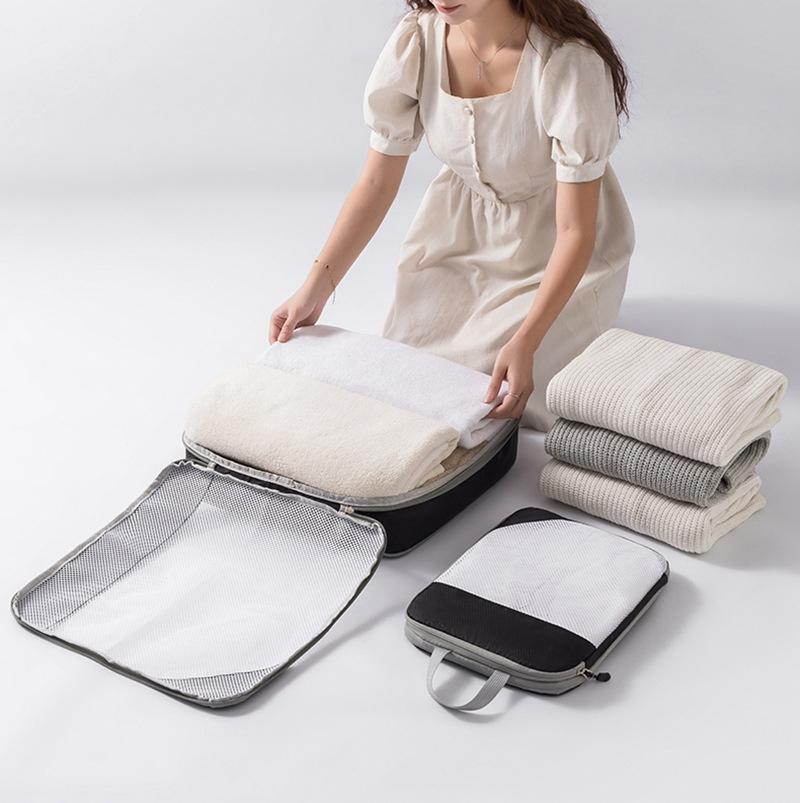 3pcs/set Compression Packing Cubes for Suitcases Travel Accessories Expandable Packing Organizers Lightweight Travel Organizer