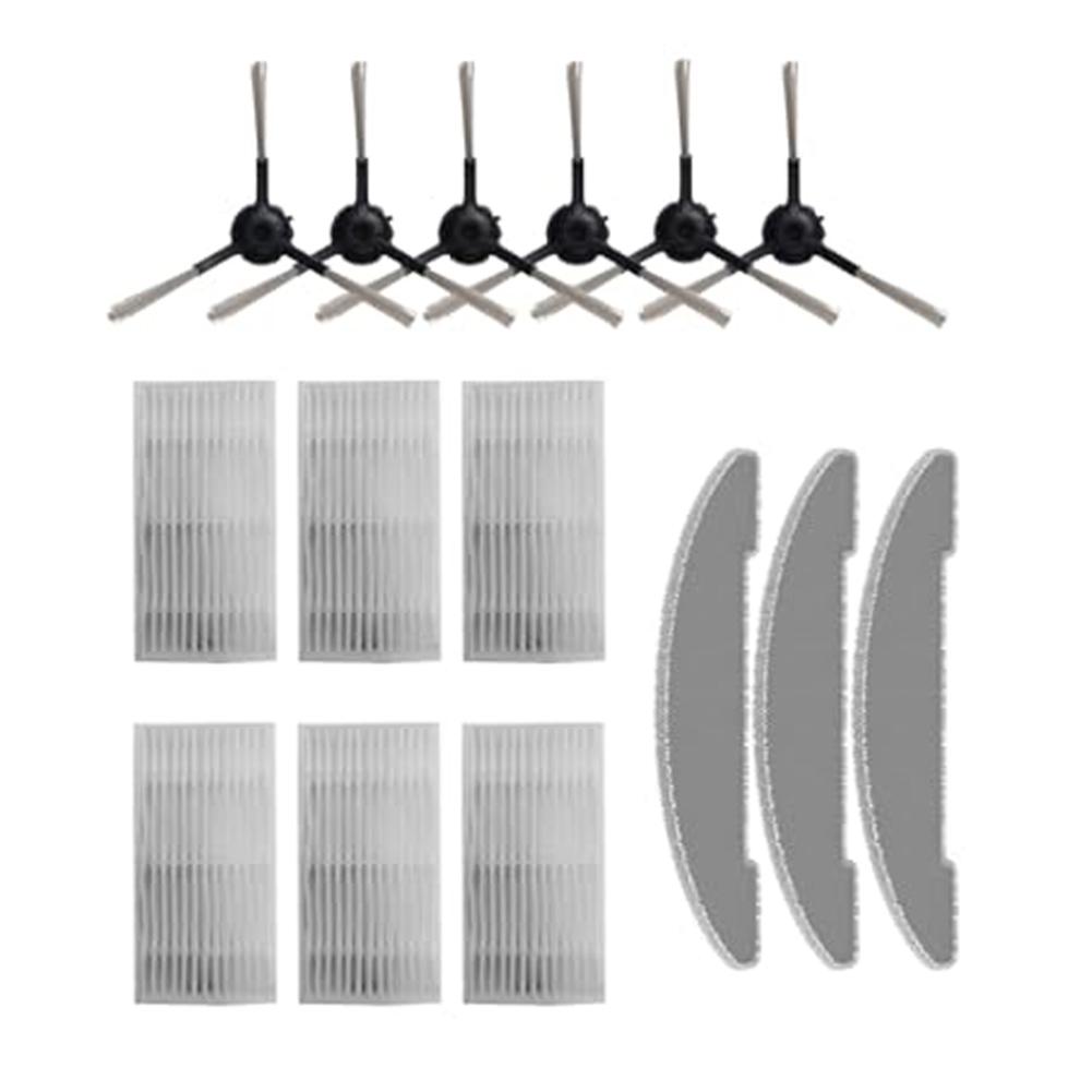 For Vexilar For Cleanova W7/W11 Vacuum Side Brush Filter Mop Cloth Replacement Kit Cleaning Accessories Parts Set Home Appliance