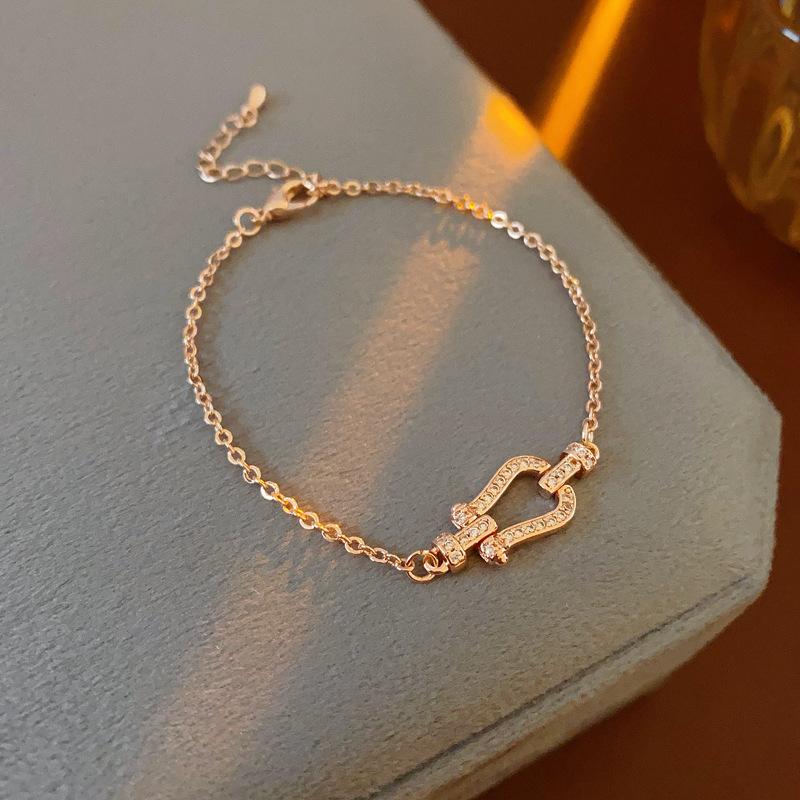 Bracciale Regolabile in Oro Vero Galvanizzato con Zir*****val Diamond, Lusso Leggero, Bracciale alla Moda di Alta Gamma, Gioiello Versatile per il Pendolarismo