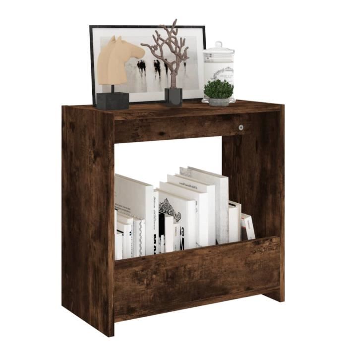 VidaXL Table d'appoint Chêne fumé 50x26x50 cm Bois d'ingénierie 826629