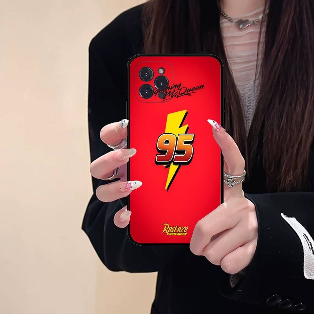 Popular Cartoon L-lightningS M-mcQueen Phone Case For IPhone 16 15 14 11 12 13 Mini Pro XS Max Cover 6 7 8 Plus X Funda Shell