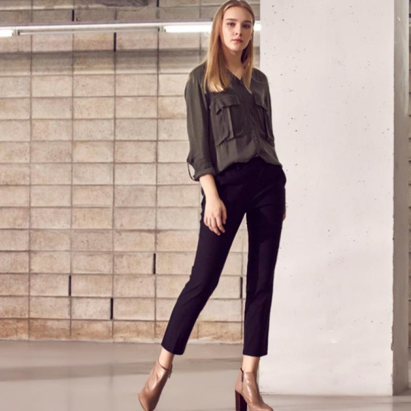Baiyu Women Easy Banding Pants Hcaw