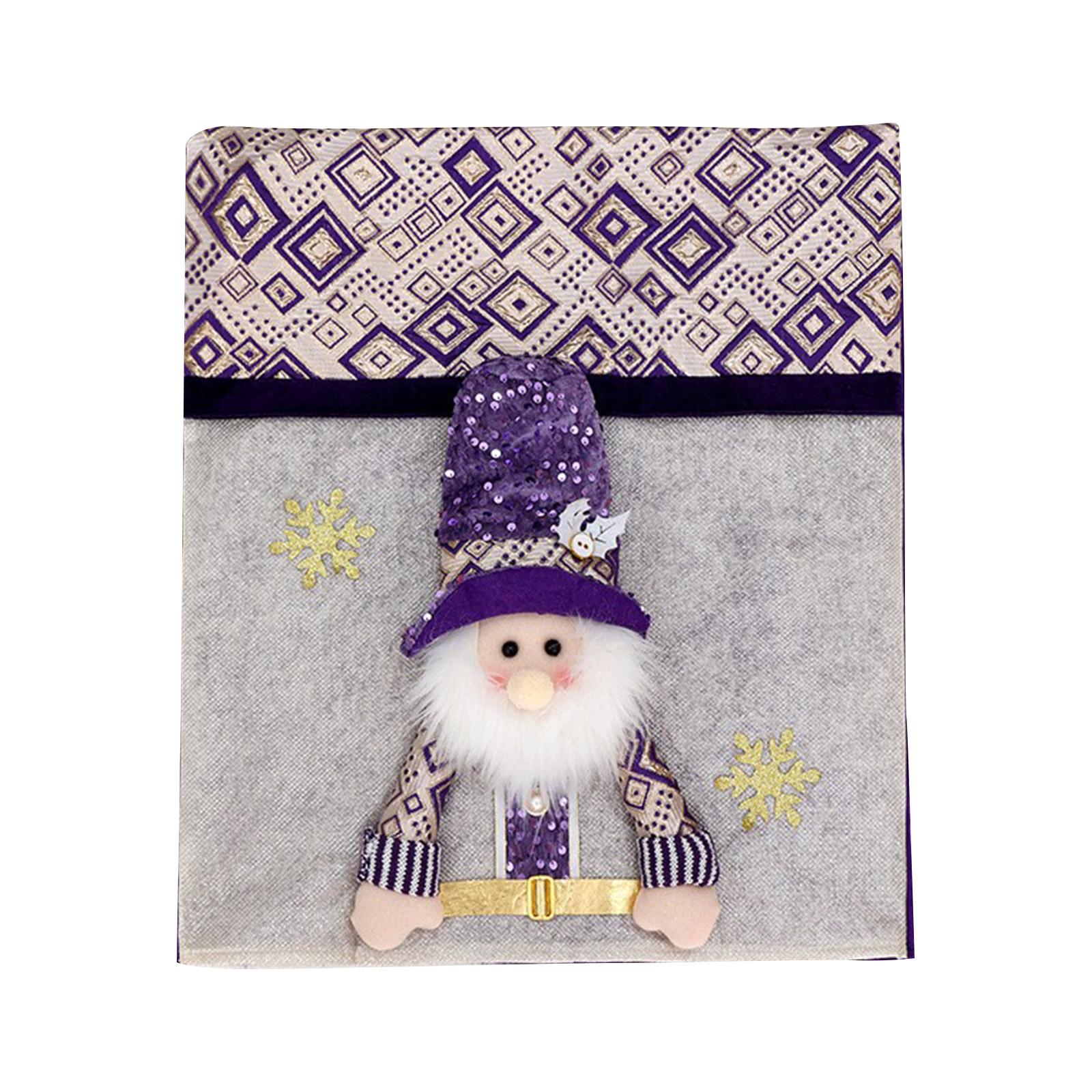 

Рождественские чехлы на спинки стульев Чехлы на стулья с гномами Рождественские чехлы на обеденные стулья Для декора дома, кухни, столовой One Size