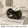 Ceramic Cream Style Decorative Aesthetic Modern MinimalistforLiving Room Home Office Desktop Tissue Holder Napkin Dispenser Home