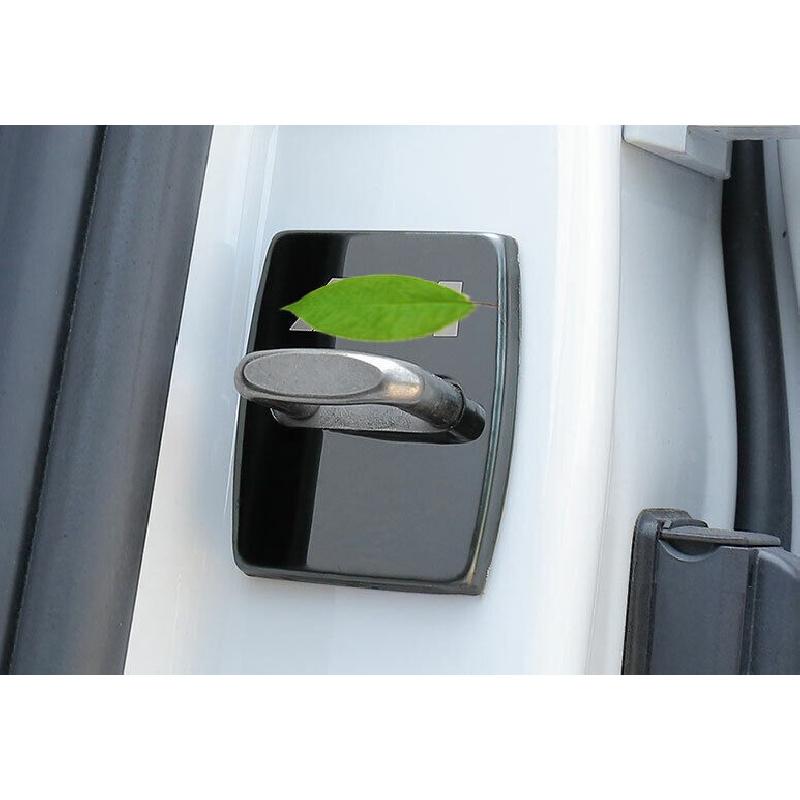 Fit For BMW X5 X6 E70 E71 2008-2013 Black Steel Door Lock Buckle Protection Trim