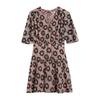 Womens/Ladies Floral Fitted And Flared Mini Dress