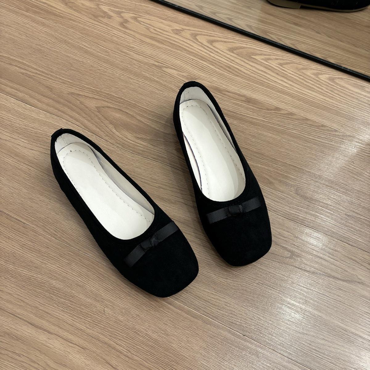 

Французские ретро туфли-лодочки с бантом на плоской подошве, женские, новые 2025 года, туфли Мэри Джейн, туфли «бабушкины» 35