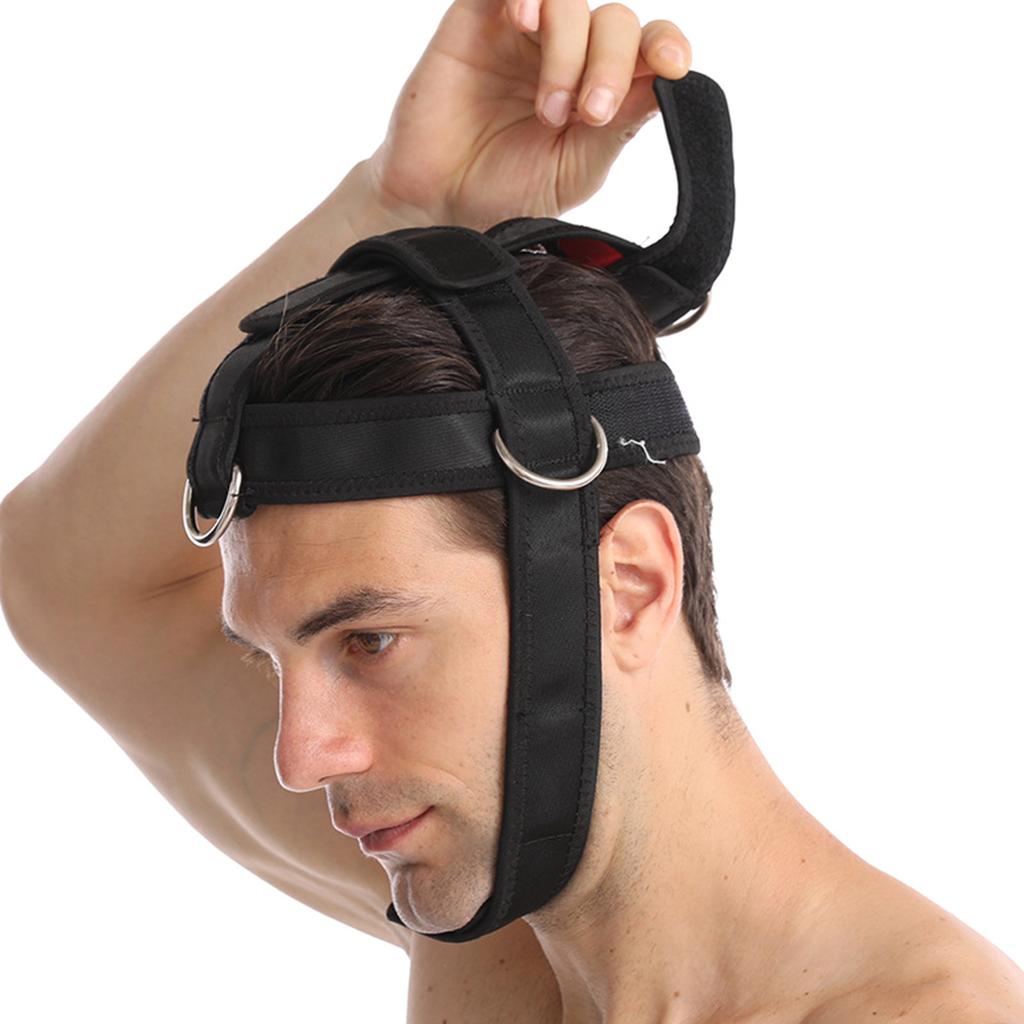 Sports Neck Training Exerciser Harness Muscle Builder Head Harness Gym Home Fitness for Strength Power Lifting Workout