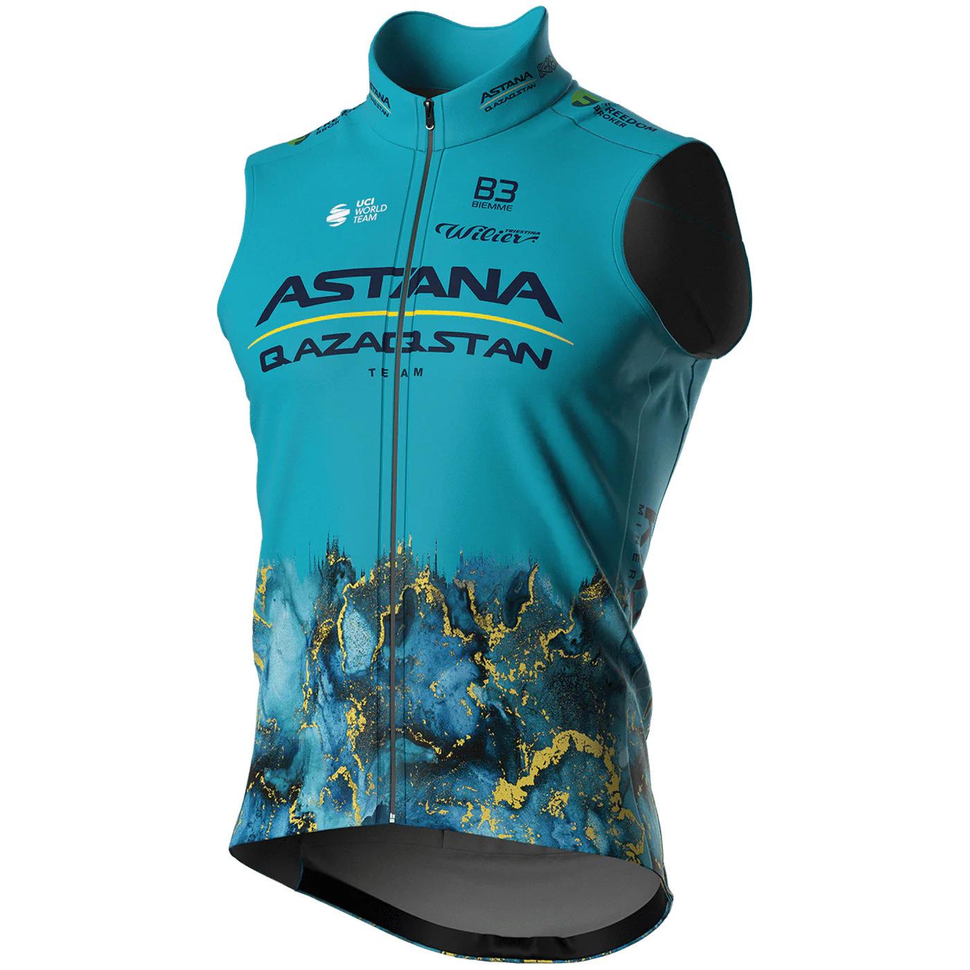 2024 Astana Tour de France Fleece Vest XXS павлин голубой