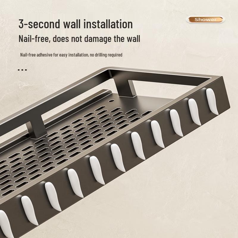 XMSJ Wall-Mounted Carbon Steel Storage Shelf